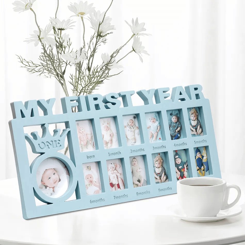 First Year Baby Picture Frame For Memories
