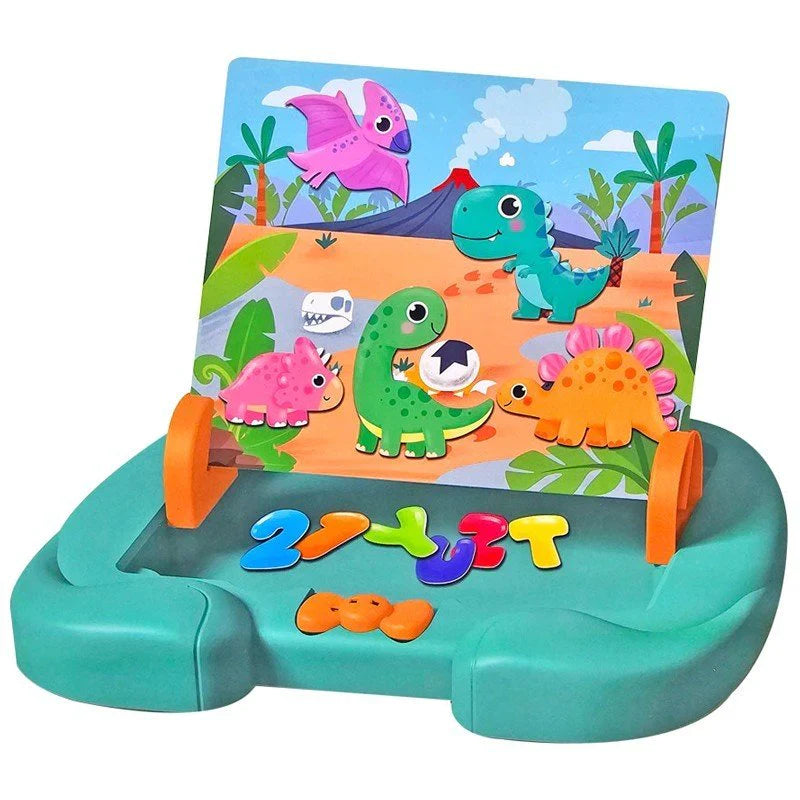3 In 1 Magnetic Puzzle Drawing Board