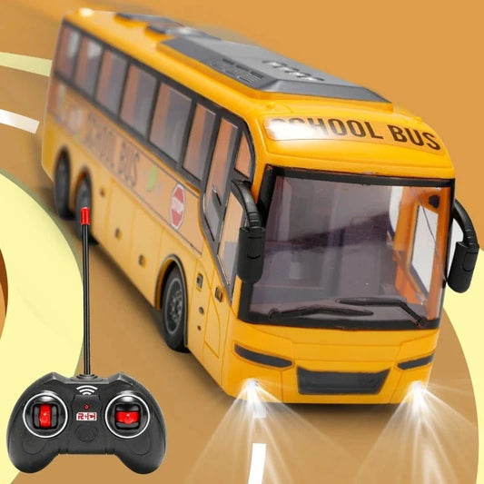 RC School Bus Toy with Sound and Light