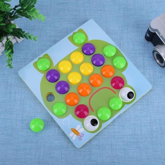 3D Puzzle Button Art Color Machine Game