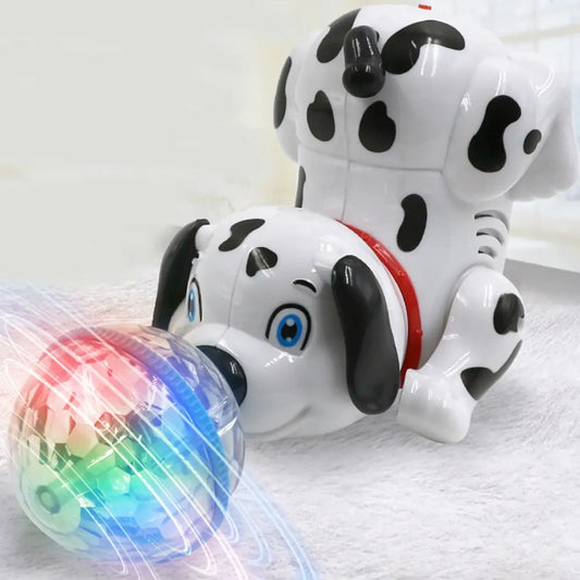 360 Degree Rotating Dog With Music And Lightning