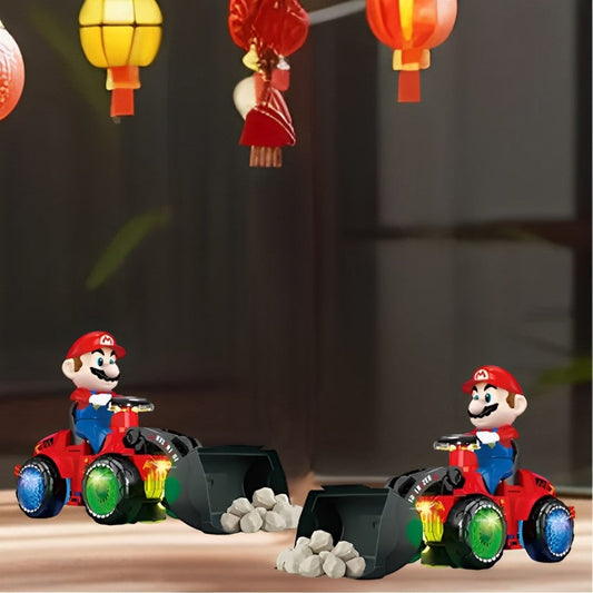 Mario Engineering Vehicle With LED Light Toy