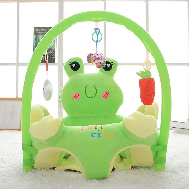 Cute Plush Animal Shape Baby Seat With Rod