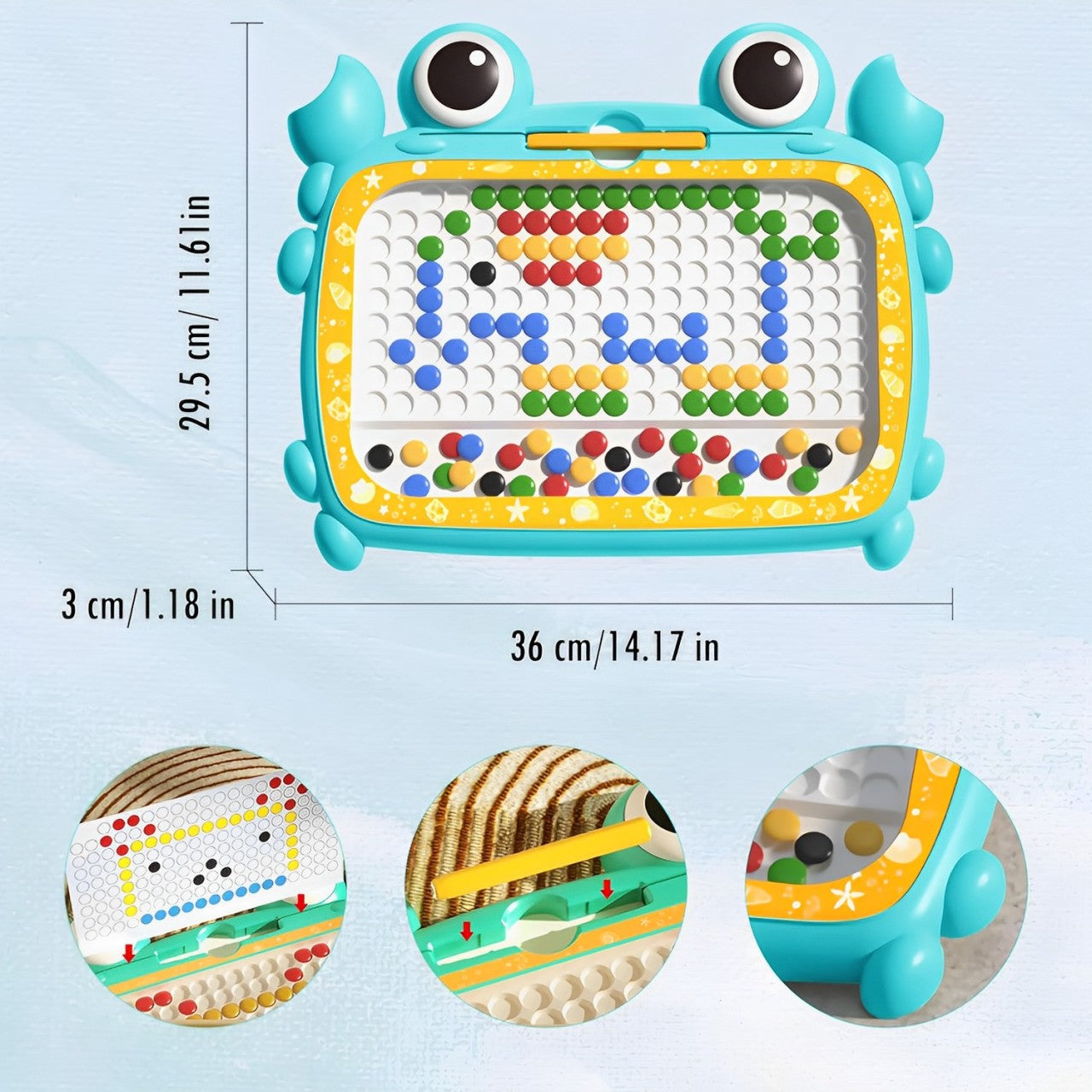 Cute Crab Shape Montessori Magnetic Board