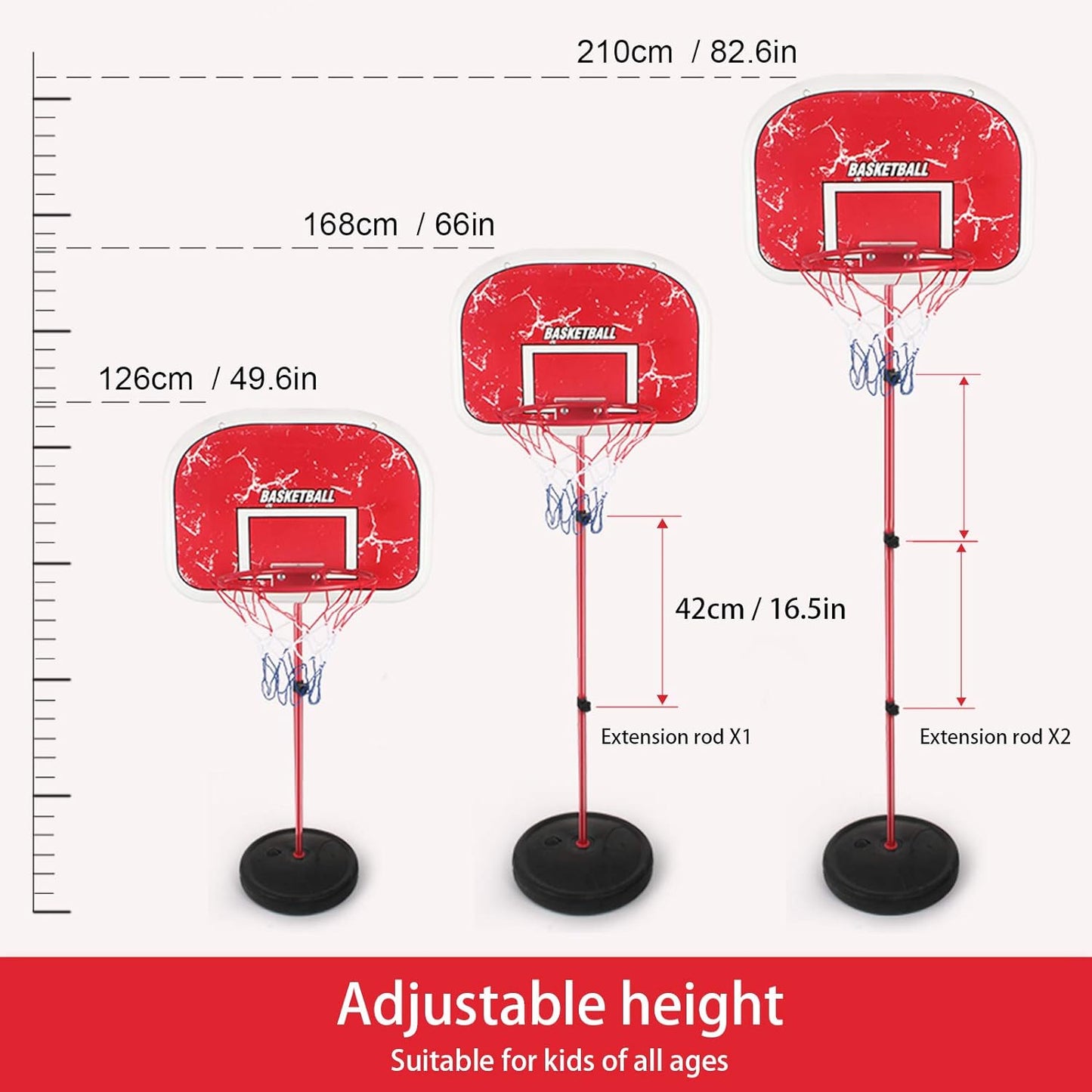 Children's Height Adjustable Basketball Stand