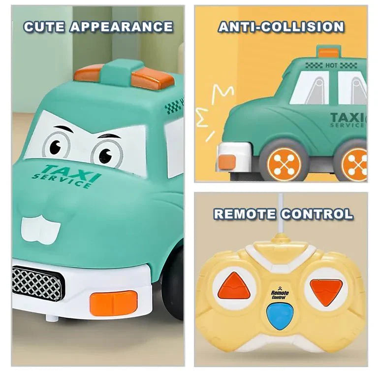 Cartoon Voice Light Remote Control Car Toy