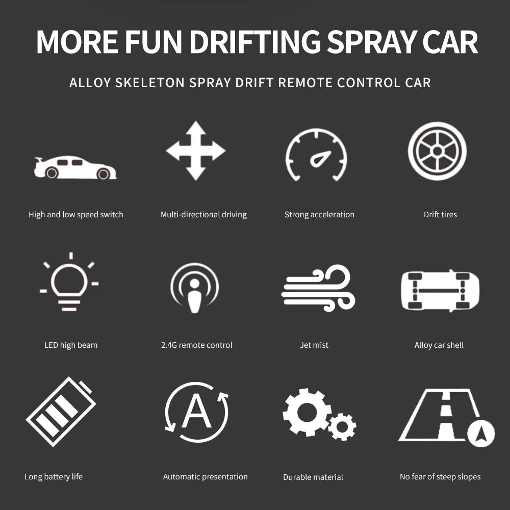 Alloy Spray Remote Control Drift Car