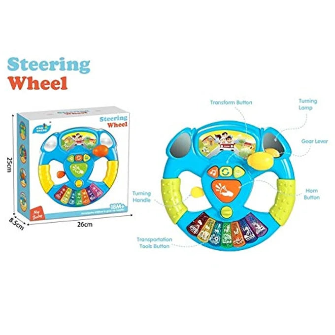 Musical Steering Wheel With Lights & Sounds